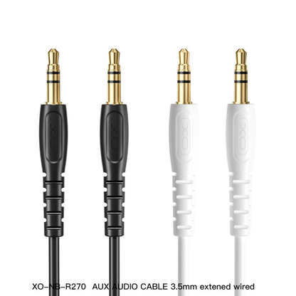 Cavo Audio 3.5mm - 3.5mm XO Design NB-R270, 1m, Bianco