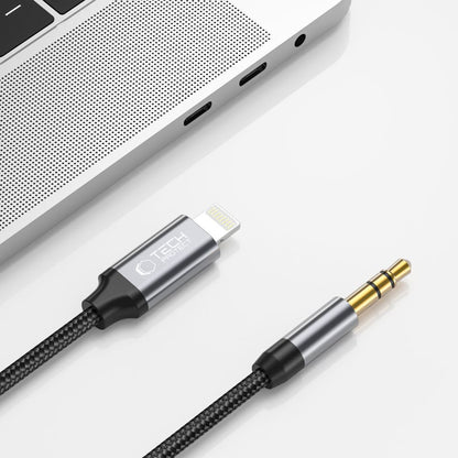 Cavo Audio Lightning - 3.5mm Tech-Protect Ultraboost, 1m, Nero