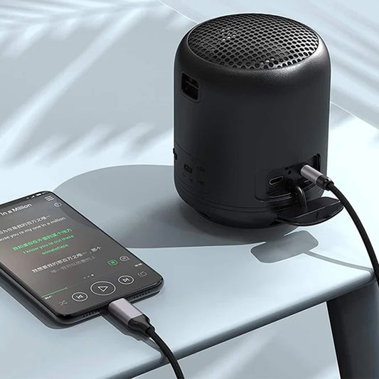 Cavo Audio Lightning - 3.5mm Techsuit AC10 SoundShell, 1.5m, Grigio