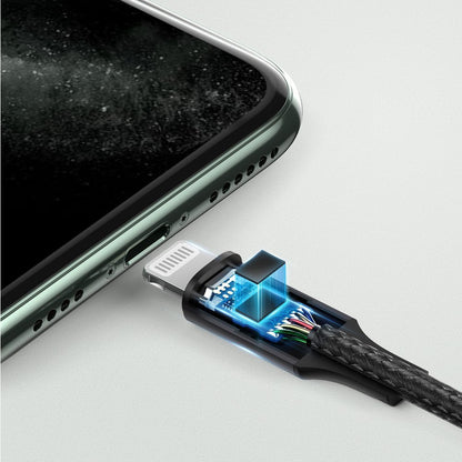 Lightning Audio Cable - 3.5mm UGREEN US315 (70509), 1m, Black