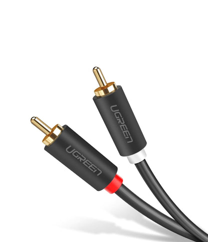 Cavo Audio UGREEN AV104, 2 x RCA - 2 x RCA, 2m, Nero