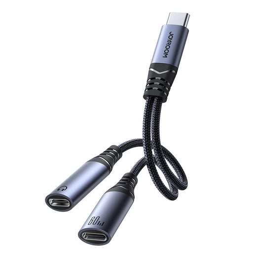 Cavo Audio USB-C - 2 x USB-C Joyroom SY-C03, 0.14m, Nero