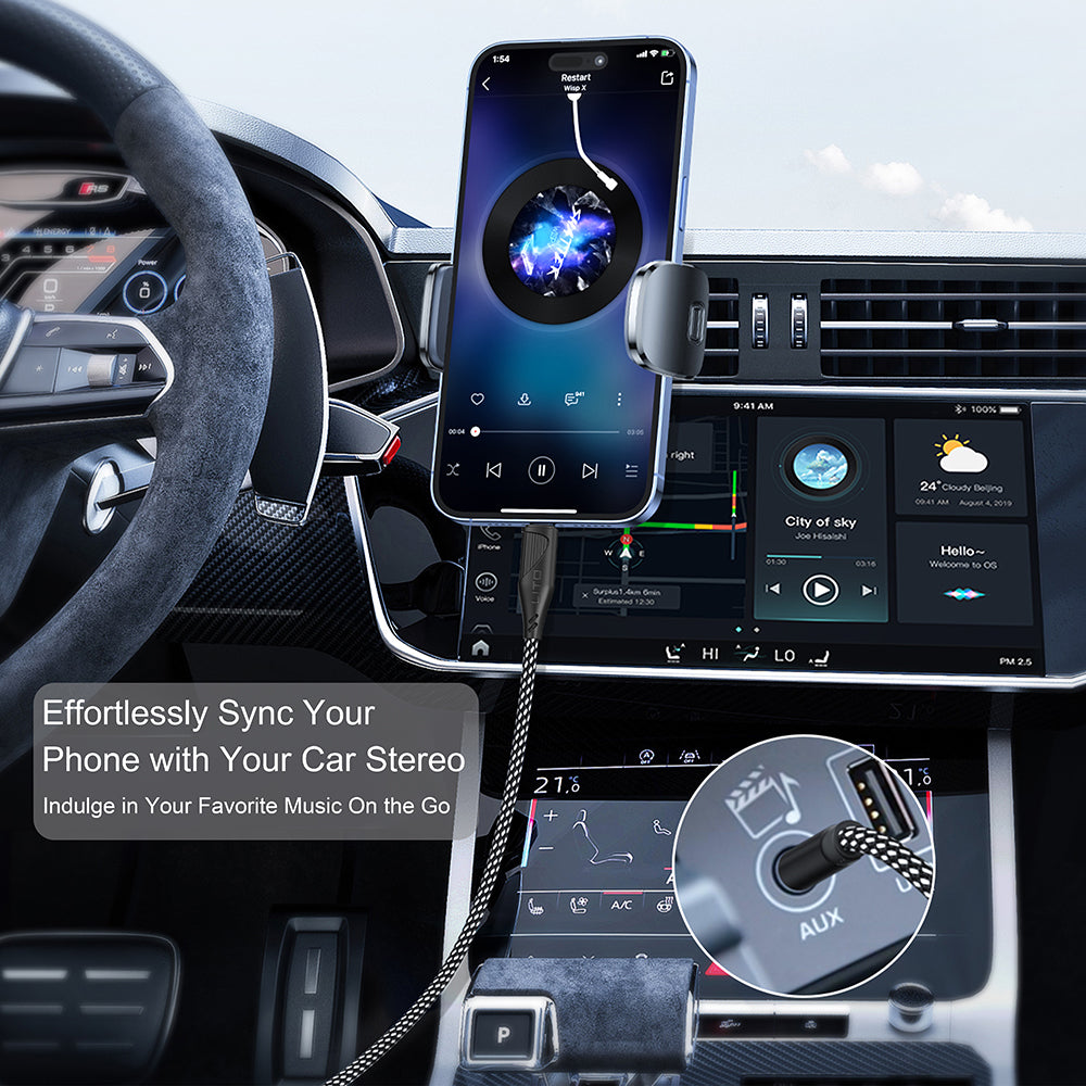 Cavo Audio USB-C - 3.5mm Lito LA02, 1m, Nero