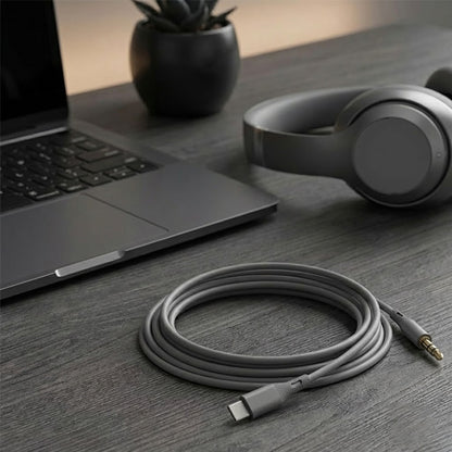 Cavo Audio USB-C - 3.5mm Techsuit AC4 SoundFlex, 1m, Grigio