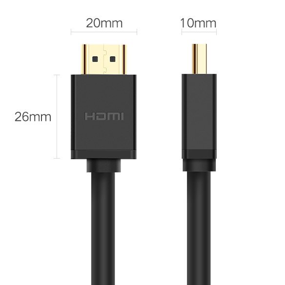 Cavo Video UGREEN HD104, HDMI - HDMI, 4K, 1m, Nero