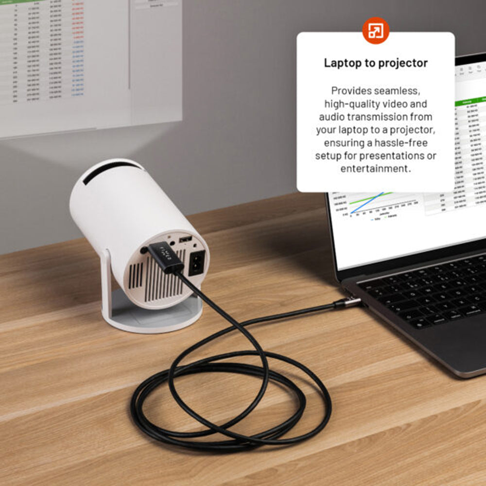 Cavo Audio e Video USB-C - HDMI Fisso, 2m, Grigio