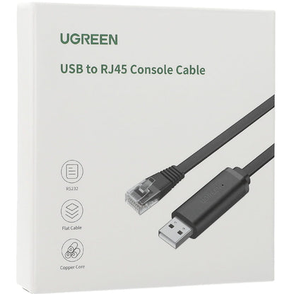 Cavo Console USB UGREEN CM204, RJ45, 3m, Nero