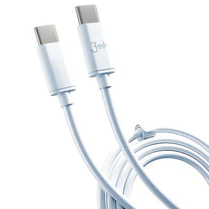 Cavo Dati e Ricarica USB-C - USB-C 3MK Hyper, 100W, 2m, Bianco