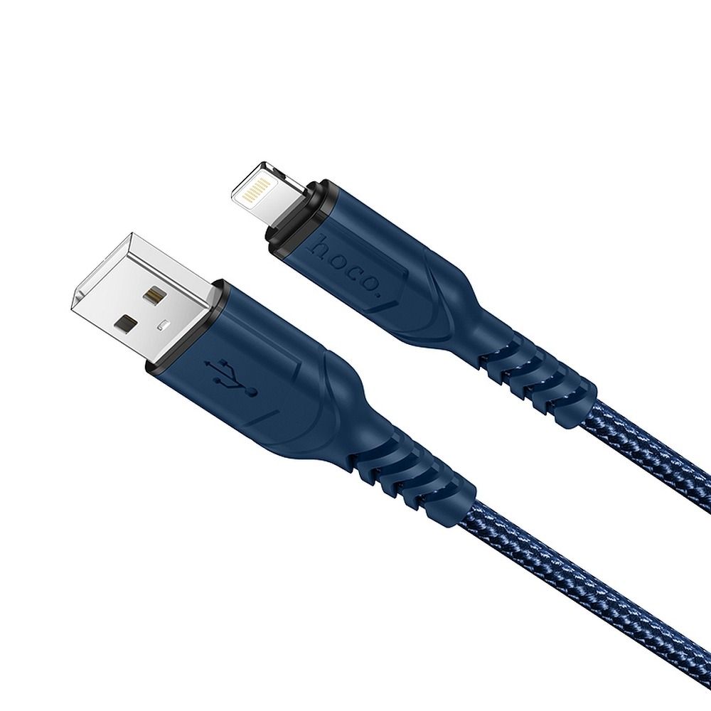 USB-A to Lightning Data and Charging Cable HOCO X59 Victory, 18W, 1m, Blue