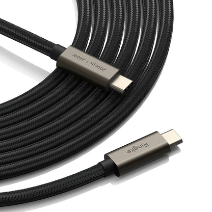 Cavo Dati e Ricarica USB-C - USB-C Ringke 2X2, 240W, 1m, Nero