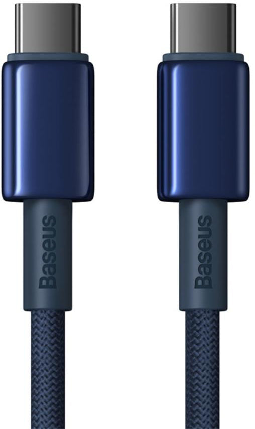 Cavo Dati e Ricarica USB-C - USB-C Baseus Tungsten Gold, 100W, 1m, Blu Navy P10319800321-03