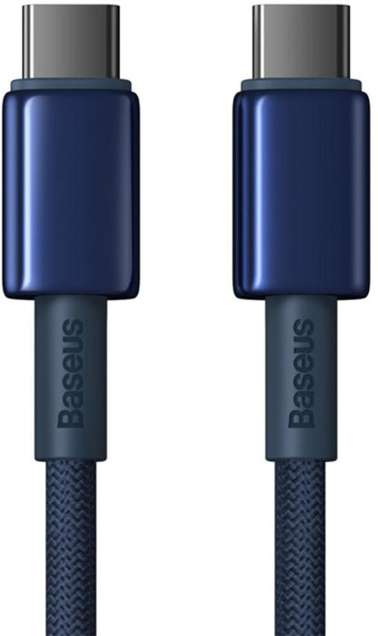 Cavo Dati e Ricarica USB-C - USB-C Baseus Tungsten Gold, 100W, 1m, Blu Navy P10319800321-03
