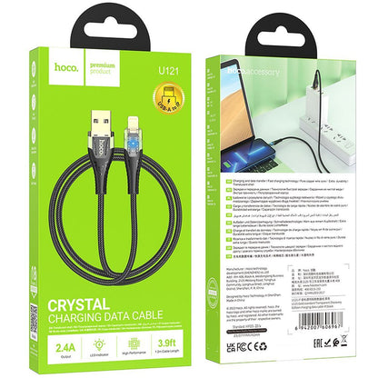 Cavo Dati e Ricarica USB-A - Lightning HOCO U121, 18W, 1.2m, Nero