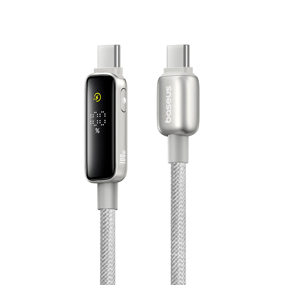 Cavo Dati e Ricarica USB-C - USB-C Baseus Vipow Display, 100W, 1m, Grigio P10381802851-00