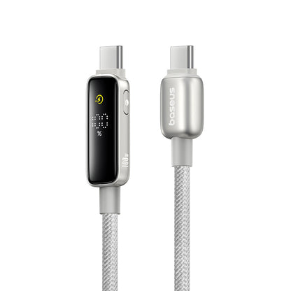 Cavo Dati e Ricarica USB-C - USB-C Baseus Vipow Display, 100W, 1m, Grigio P10381802851-00