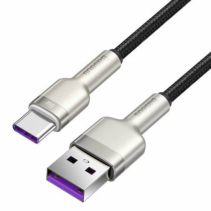 Cavo Dati e Ricarica USB-A - USB-C Baseus Cafule Metal Series, 66W, 0.25m, Nero CAKF000001