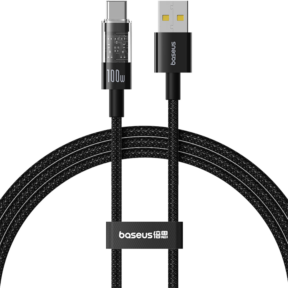Cavo Dati e Ricarica USB-A - USB-C Baseus Gem, 100W, 2m, Nero P10373002111-01