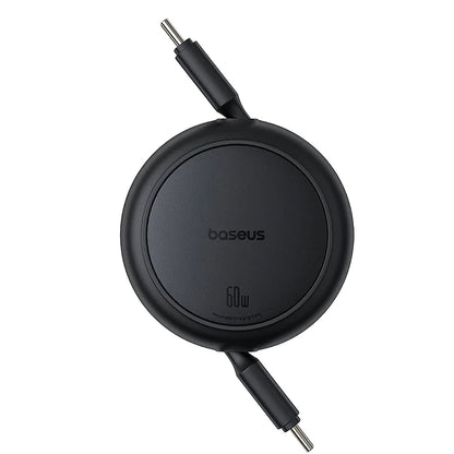 Cavo Dati e Ricarica USB-C - USB-C Baseus Free2Pull Mini Retrattile, 60W, 1m, Nero P10364500111-01