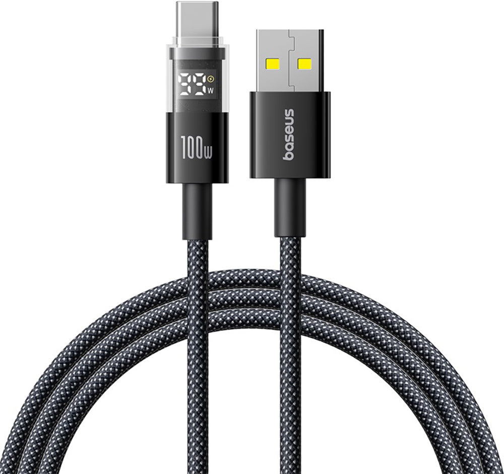 Cavo Dati e Ricarica USB-A - USB-C Baseus Display 2, 100W, 1m, Nero P10382701121-00