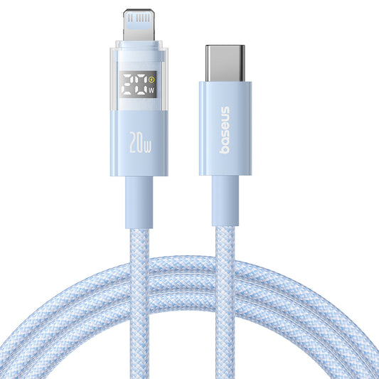 Cavo Dati e Ricarica USB-C - Lightning Baseus Display 2, 20W, 1m, Blu P10382703311-00
