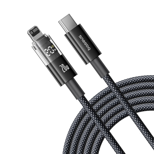 Cavo Dati e Ricarica USB-C - Lightning Baseus Display 2, 20W, 1m, Nero P10382703121-00
