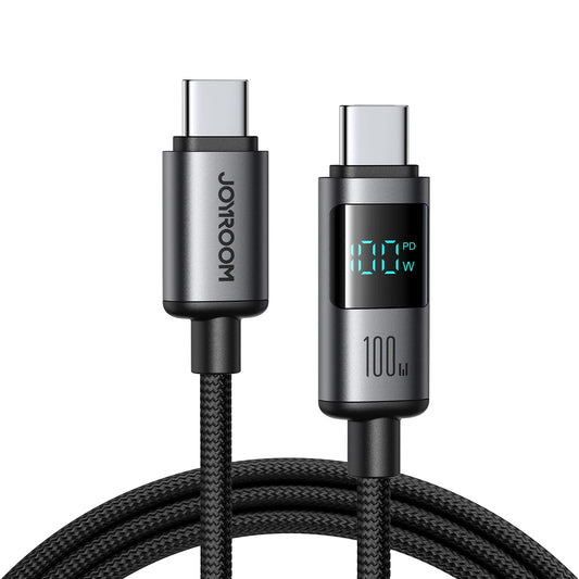 Cavo Dati e Ricarica USB-C - USB-C Joyroom S-A16 Pro Prism Display, 100W, 1.2m, Nero