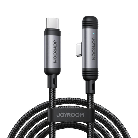USB-C Data and Charging Cable - USB-C Joyroom S-A56 EnjoyX Angled, 60W, 1.2m, Black