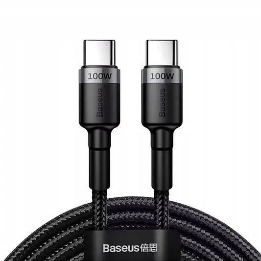 Cavo Dati e Ricarica USB-C - USB-C Baseus Cafule, 100W, 2m, Grigio CATKLF-BLG1