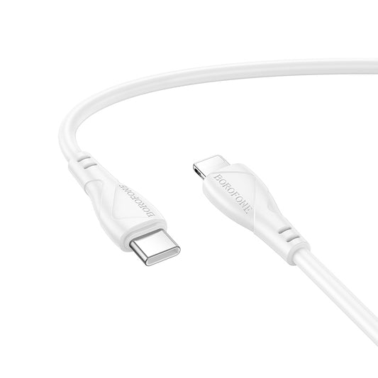 Cavo Dati e Ricarica USB-C - Lightning Borofone BX121 Energy, 27W, 1m, Bianco