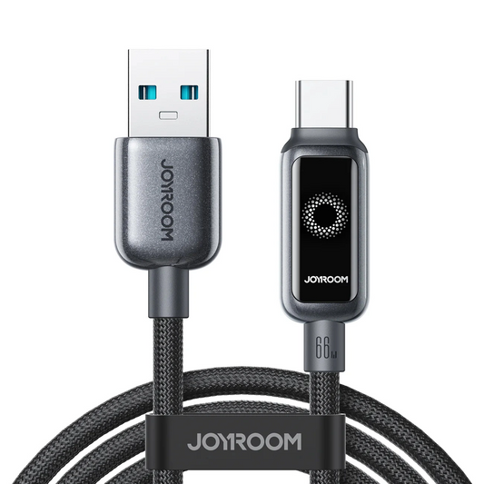 Cavo Dati e Ricarica USB-A - USB-C Joyroom S-A55 StarFlight Display, 66W, 1.2m, Nero