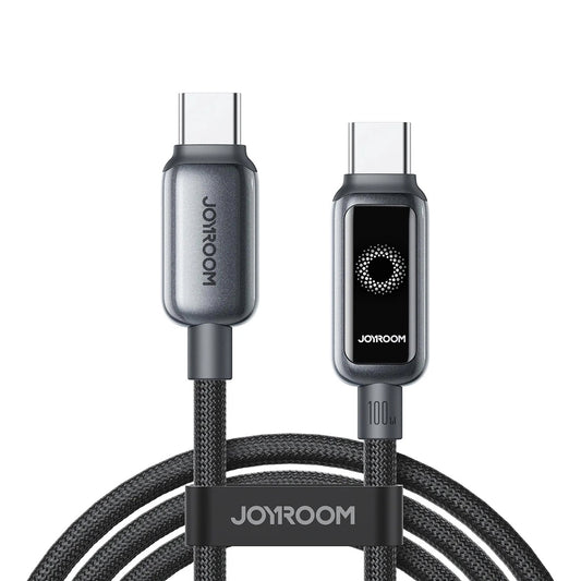 Cavo Dati e Ricarica USB-C - USB-C Joyroom S-A55 StarFlight Display, 100W, 1.2m, Nero