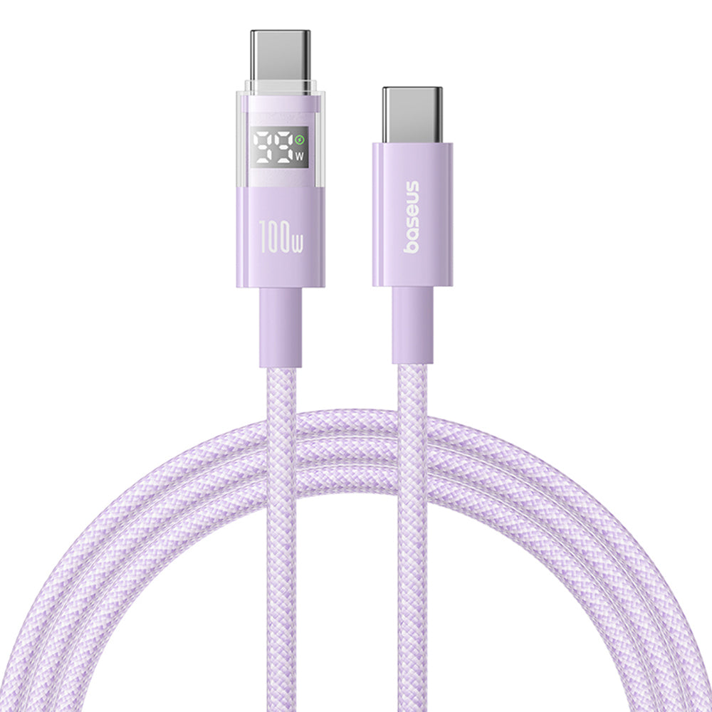 Cavo Dati e Ricarica USB-C - USB-C Baseus Display 2, 100W, 1m, Viola P10382702511-00