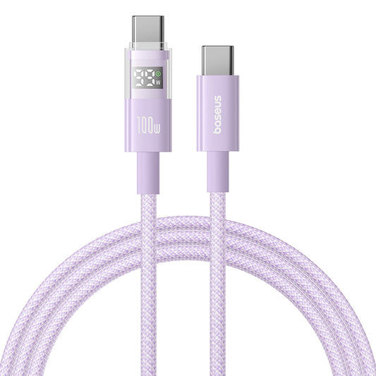 Cavo Dati e Ricarica USB-C - USB-C Baseus Display 2, 100W, 1m, Viola P10382702511-00