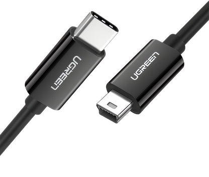 Cavo Dati e Ricarica USB-C - miniUSB UGREEN US242, 18W, 1m, Nero
