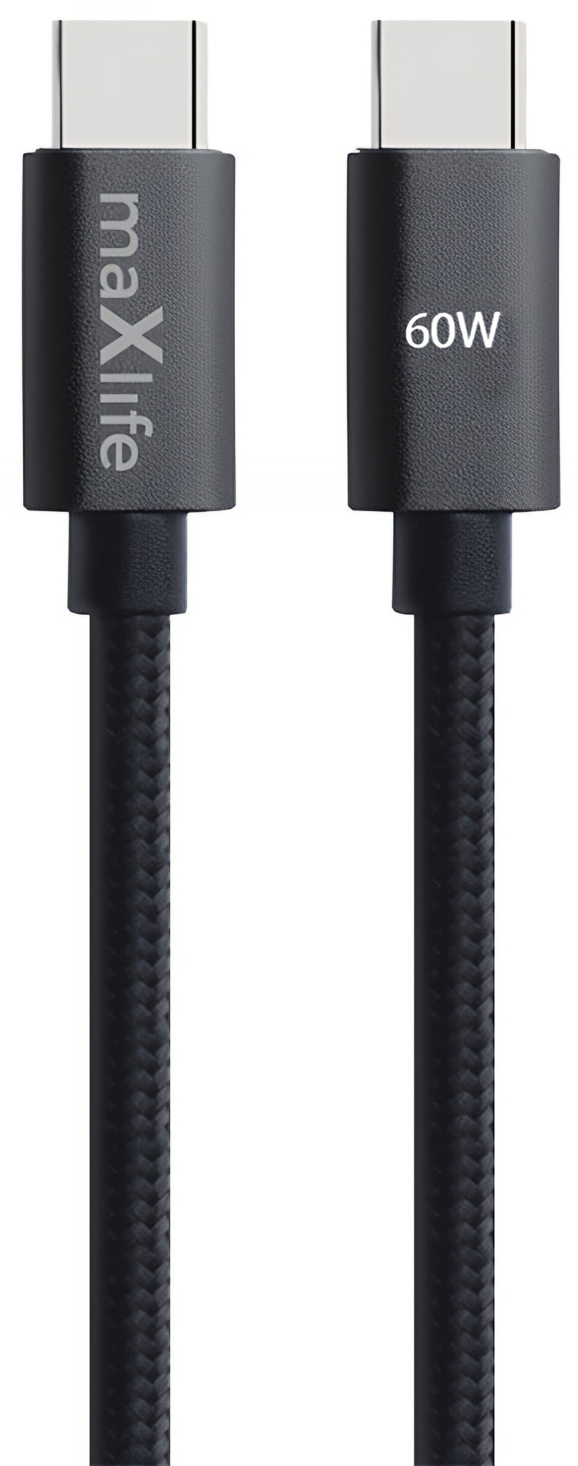 USB-C Data and Charging Cable - USB-C MaXlife MXUC-12, 60W, 1m, Black