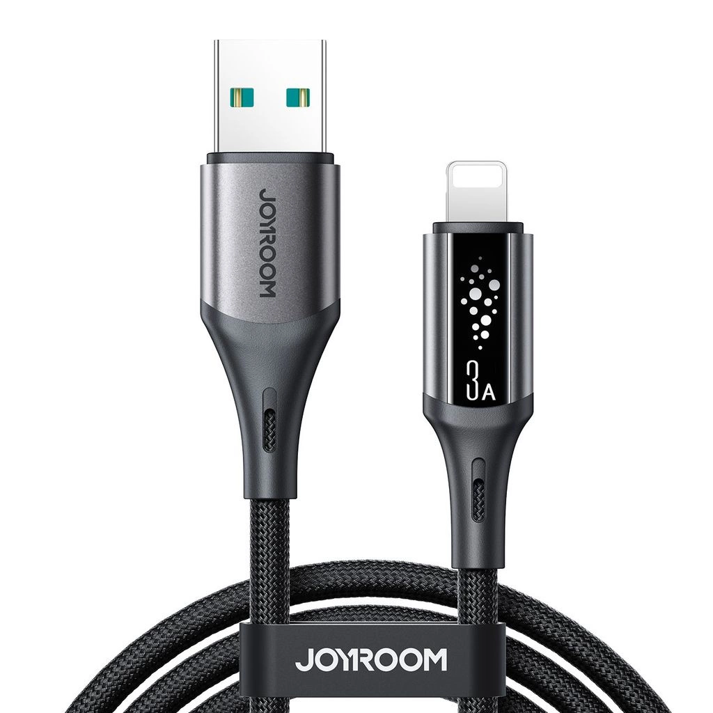 USB-A to Lightning Data and Charging Cable Joyroom S-A60 StarTalk, 18W, 1.2m, Black