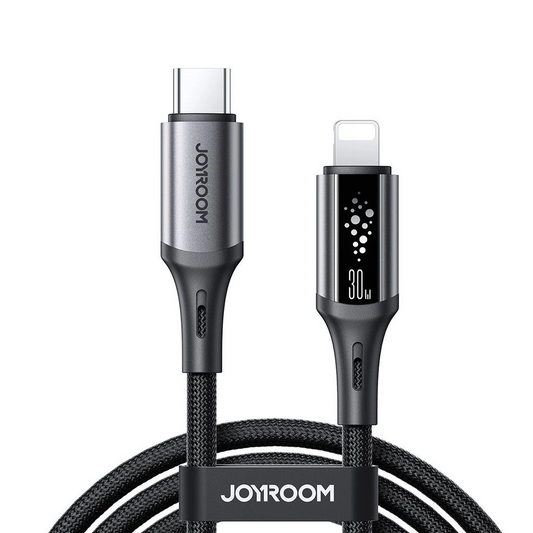 Cavo Dati e Ricarica USB-C - Lightning Joyroom S-A60 StarTalk, 30W, 1.2m, Nero