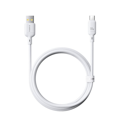 Cavo Dati e Ricarica USB-A - USB-C Baseus Silky, 100W, 1m, Bianco P10377703213-00