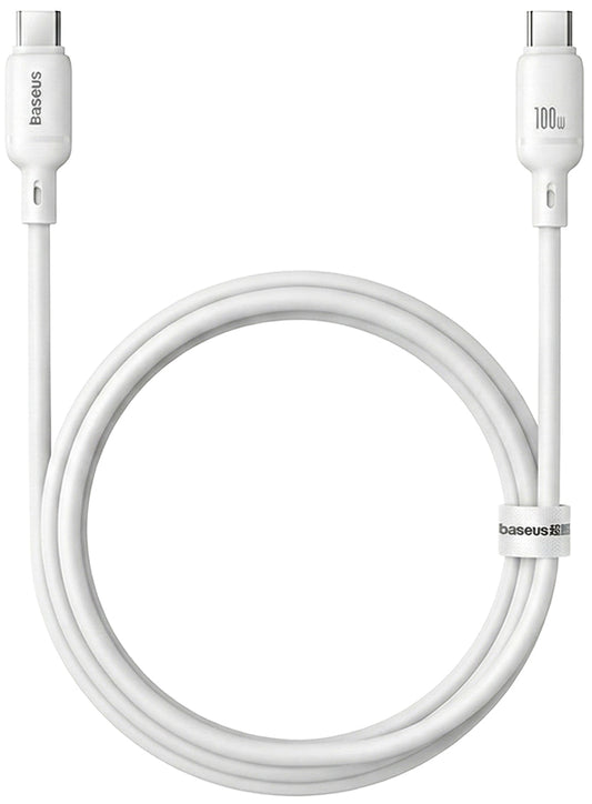 Cavo Dati e Ricarica USB-C - USB-C Baseus Silky, 100W, 1m, Bianco P10377704213-00