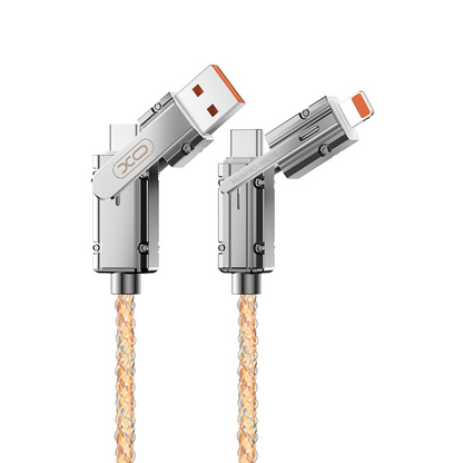 Cavo Dati e Ricarica USB-C / USB-A - USB-C / Lightning XO Design NB276, 60W, 1m, Grigio