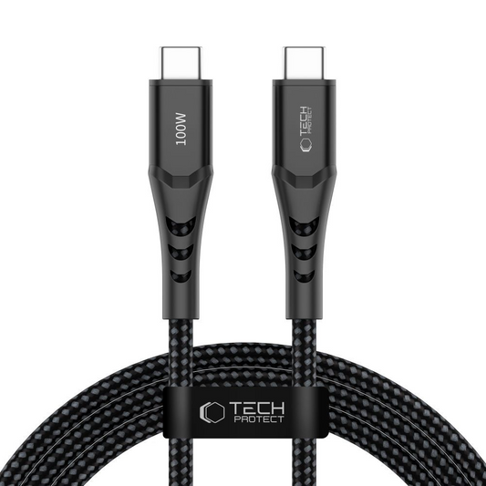 Cavo Dati e Ricarica USB-C - USB-C Tech-Protect UB11T Ultraboost, 100W, 2m, Nero