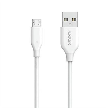 Cavo Dati e Ricarica USB-A - microUSB Anker PowerLine, 18W, 1m, Bianco A8132H21