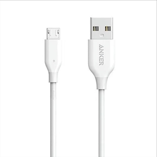 Cavo Dati e Ricarica USB-A - microUSB Anker PowerLine, 18W, 1m, Bianco A8132H21