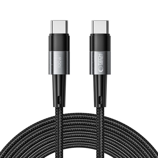 Cavo Dati e Ricarica USB-C - USB-C Tech-Protect Ultraboost, 100W, 3m, Grigio