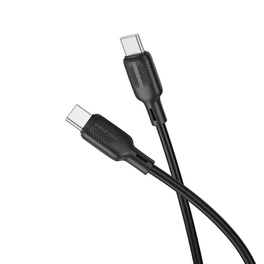 Cavo Dati e Ricarica USB-C - USB-C Borofone BX113 Lenny, 60W, 1m, Nero