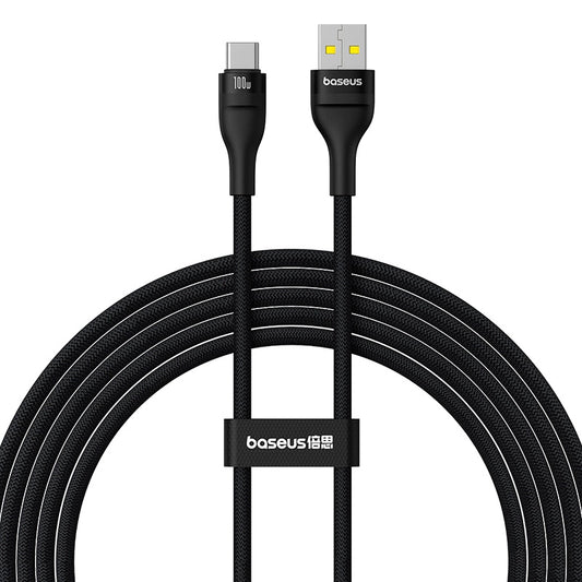 Cavo Dati e Ricarica USB-A - USB-C Baseus Flash Series II, 100W, 2m, Nero P10311804111-01