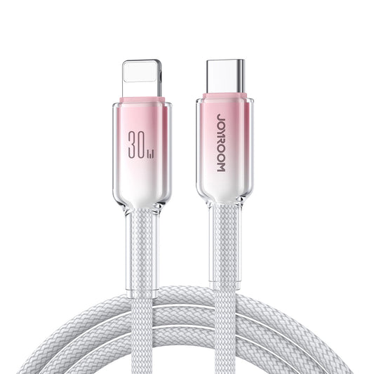 Cavo Dati e Ricarica USB-C - Lightning Joyroom S-A42, 30W, 1,2m, Bianco