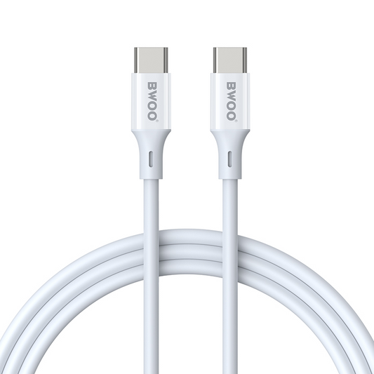 Cavo Dati e Ricarica USB-C - USB-C BWOO BO-X283CC-2M, 60W, 2m, Bianco