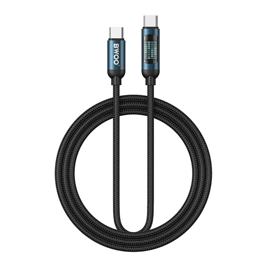 Cavo Dati e Ricarica USB-C - USB-C BWOO BO-X304 Led, 60W, 1m, Nero