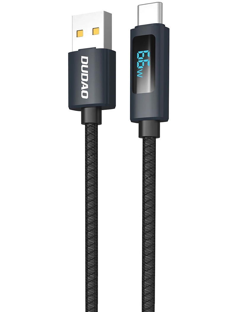 Cavo Dati e Ricarica USB-A - USB-C Dudao L7T Display, 66W, 1m, Nero